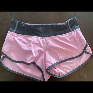 Lululemon pink size 4 Speed shorts